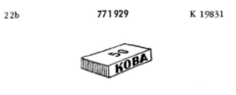 KOBA Logo (DPMA, 15.03.1962)