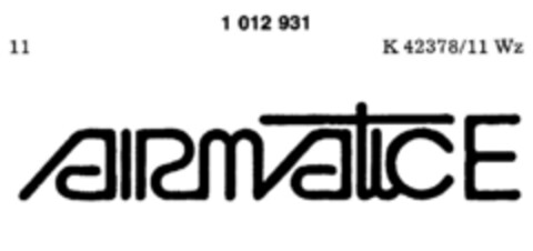 AIRMATIC E Logo (DPMA, 07/30/1980)