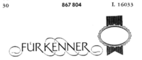 FUER KENNER Logo (DPMA, 25.11.1968)