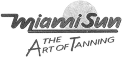 Miami Sun THE ART OF TANNING Logo (DPMA, 08.04.1994)