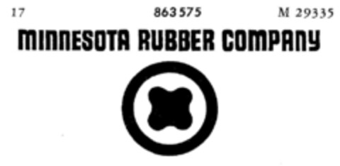 MINNESOTA RUBBER COMPANY Logo (DPMA, 04/17/1968)