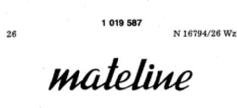 mateline Logo (DPMA, 29.11.1979)