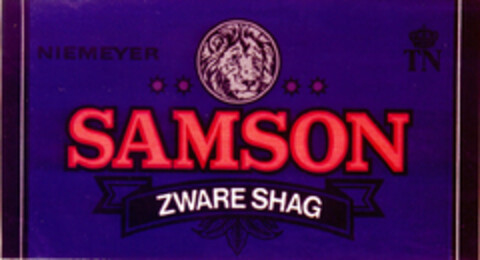 SAMSON ZWARE SHAG Logo (DPMA, 12.11.1984)