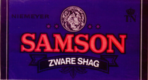 SAMSON ZWARE SHAG Logo (DPMA, 11/12/1984)