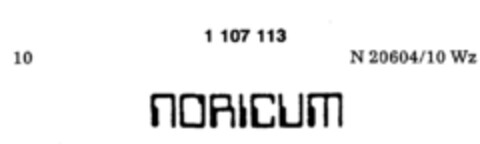 NORICUM Logo (DPMA, 10/25/1986)