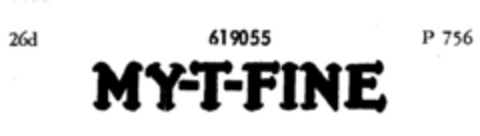 MY-T-FINE Logo (DPMA, 07.06.1950)