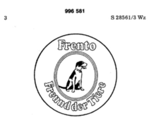 Frento Freund der Tiere Logo (DPMA, 01/29/1975)