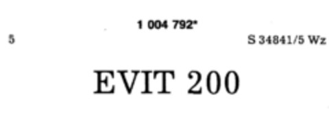 EVIT 200 Logo (DPMA, 18.04.1980)