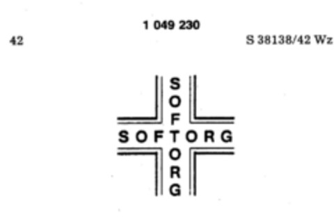 SOFTORG Logo (DPMA, 27.10.1982)