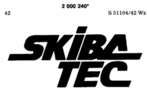 SKIBA TEC Logo (DPMA, 30.10.1990)