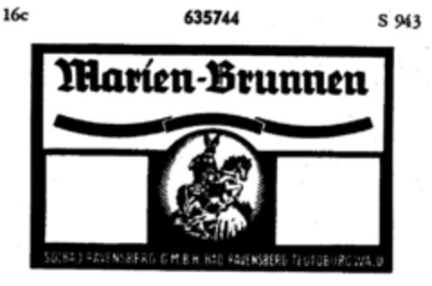 Marien-Brunnen Logo (DPMA, 11.08.1950)