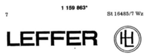 LEFFER HL Logo (DPMA, 13.12.1989)