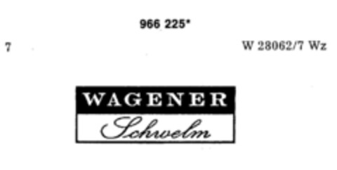 WAGENER Schwelm Logo (DPMA, 07.09.1977)