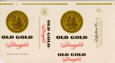 OLD GOLD STRAIGHTS Logo (DPMA, 10/09/1959)