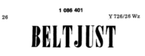 BELTJUST Logo (DPMA, 22.05.1985)