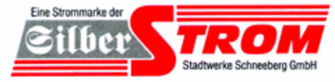 Eine Strommarke der Silber STROM Stadtwerke Schneeberg GmbH Logo (DPMA, 05/30/2000)