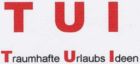 TUI Traumhafte Urlaubs Ideen Logo (DPMA, 03.01.2002)