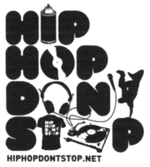HIP HOP DON'T STOP HIPHOPDONTSTOP.NET Logo (DPMA, 07.11.2012)