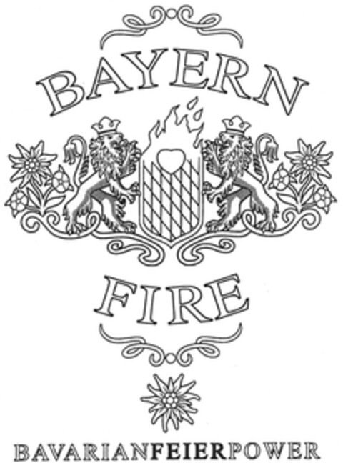 BAYERN FIRE BAVARIANFEIERPOWER Logo (DPMA, 02/14/2014)