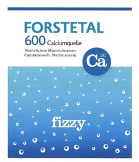 FORSTETAL 600 Calciumquelle fizzy Logo (DPMA, 06.05.2015)