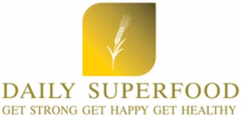 DAILY SUPERFOOD GET STRONG GET HAPPY GET HEALTHY Logo (DPMA, 11.01.2021)