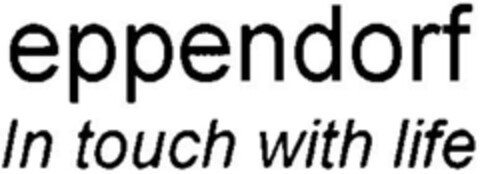 eppendorf In touch with life Logo (DPMA, 23.01.2002)