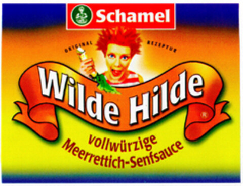 Wilde Hilde vollwürzige Meerrettich-Senfsauce Logo (DPMA, 04/26/2002)