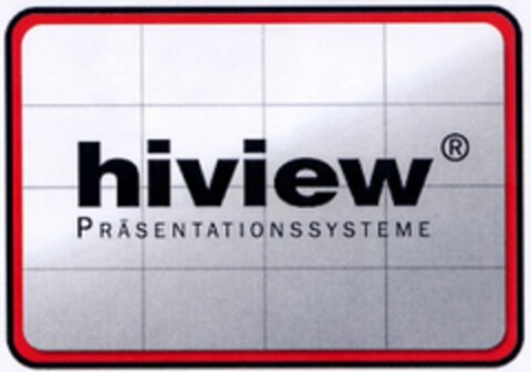 hiview PRÄSENTATIONSSYSTEME Logo (DPMA, 11.03.2004)