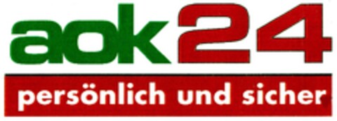 aok24 persönlich und sicher Logo (DPMA, 30.10.2006)