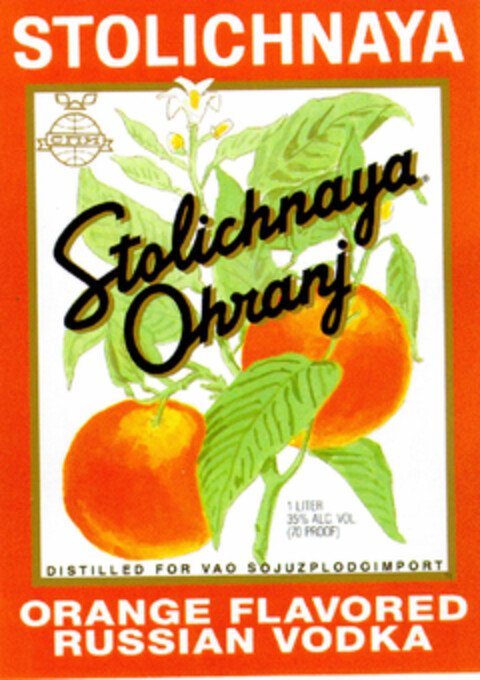 Stolichnaya Ohranj Logo (DPMA, 07.07.1995)