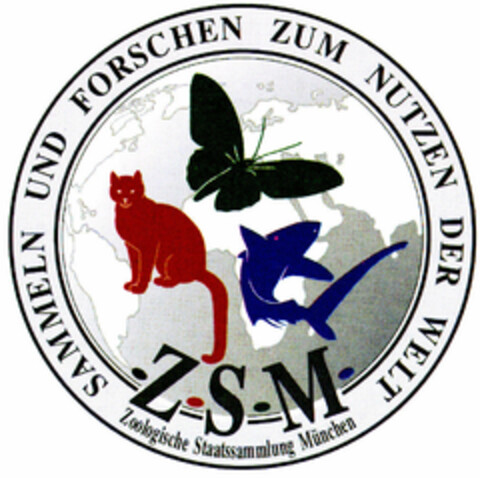 ZSM Zoologische Staatssammlung München Logo (DPMA, 10/14/1996)