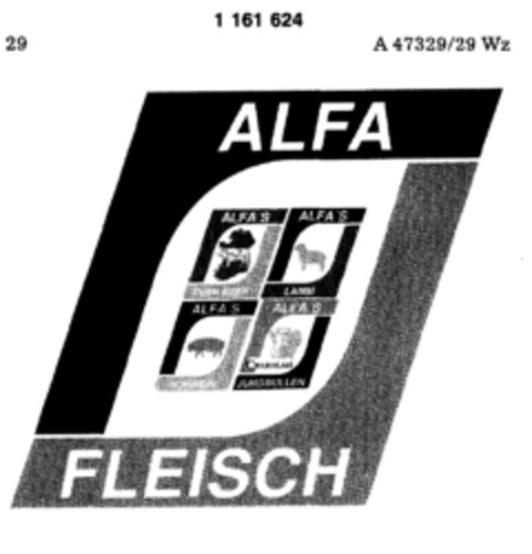 ALFA FLEISCH Logo (DPMA, 11/29/1989)