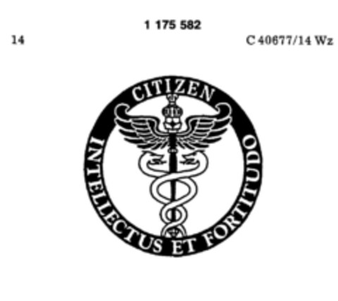 CITIZEN INTELLECTUS ET FORTITUDO Logo (DPMA, 30.06.1990)