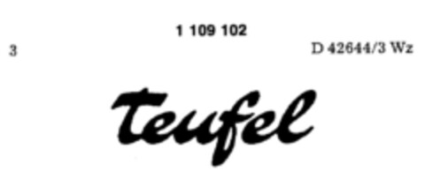 Teufel Logo (DPMA, 14.10.1986)