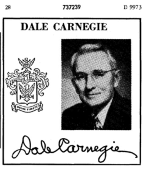 DALE CARNEGIE DEUM TIMETE DaleCarnegie Logo (DPMA, 11/25/1958)