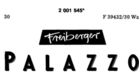 Freiberger PALAZZO Logo (DPMA, 30.01.1991)