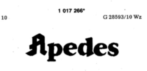 Apedes Logo (DPMA, 07.03.1981)