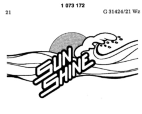 SUN SHINE Logo (DPMA, 13.06.1984)