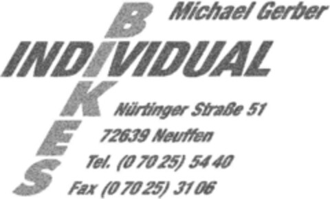 INDIVIDUAL BIKES Logo (DPMA, 15.04.1993)