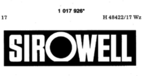 SIROWELL Logo (DPMA, 06.02.1981)