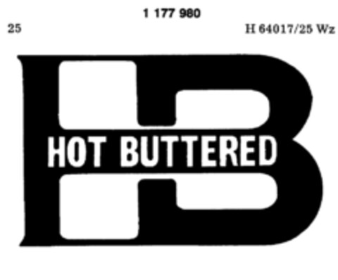 HOT BUTTERED Logo (DPMA, 16.08.1990)