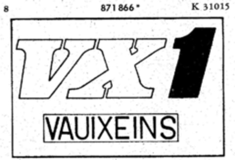 VX 1 VAUIXEINS Logo (DPMA, 23.04.1970)