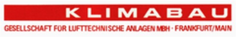 K L I M A B A U GESELLSCHAFT FÜR LUFTTECHNISCHE ANLAGEN MBH   FRANKFURT/MAIN Logo (DPMA, 09.09.1980)