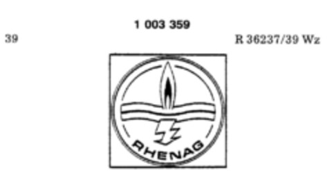 RHENAG-GRUPPE Logo (DPMA, 02.04.1979)