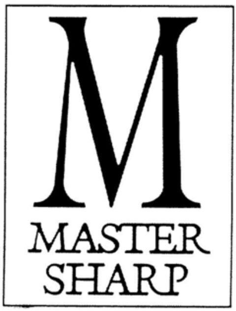 MASTER SHARP Logo (DPMA, 07.11.1992)
