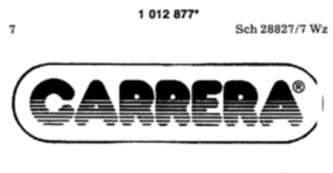 CARRERA Logo (DPMA, 12.11.1980)