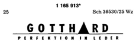 GOTTHARD PERFEKTION IN LEDER Logo (DPMA, 31.08.1990)