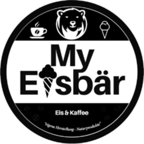 My Eisbär Eis & Kaffee "eigene Herstellung - Naturprodukte" Logo (DPMA, 06/17/2020)