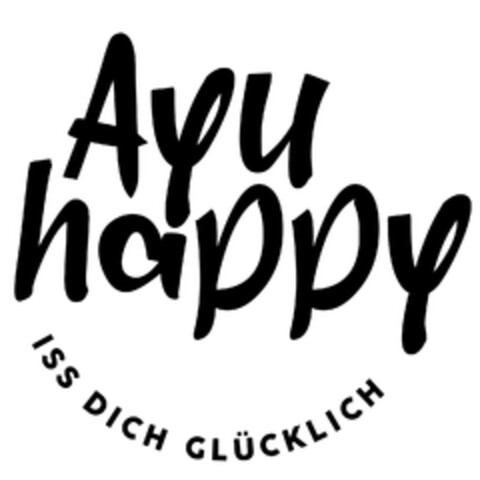 Ayu happy ISS DICH GLÜCKLICH Logo (DPMA, 05/26/2023)