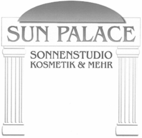 SUN PALACE SONNENSTUDIO KOSMETIK & MEHR Logo (DPMA, 03.11.2003)